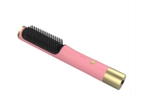 Wireless straightening and curling comb